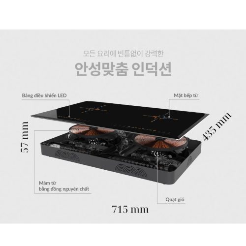 Bếp từ đôi Hawonkoo CEH-226-II - Ảnh 5