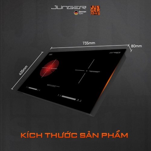 Kích thước bếp từ kết hợp hồng ngoại Junger SIS-68 lắp âm