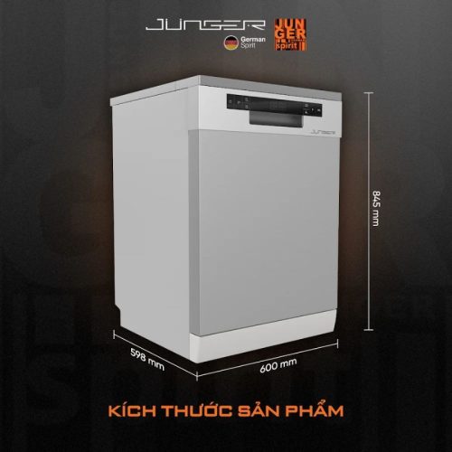 Kích thước máy rửa bát độc lập Junger DWJ-600