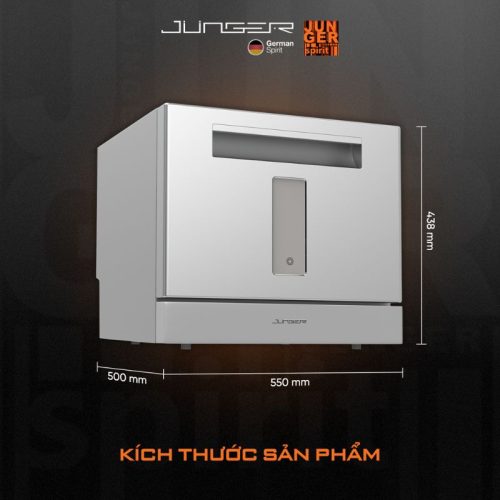 Kích thước máy rửa bát mini Junger DWJ-101