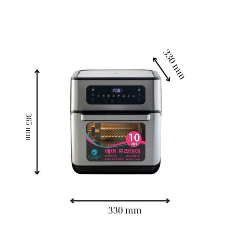 Kích thước nồi chiên không dầu Hawonkoo AFH-101-TQ
