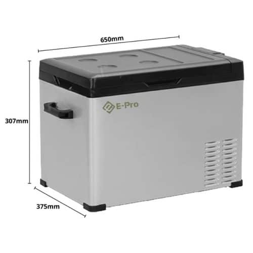 Kích thước tủ lạnh di động E-Pro VEP-PF-A-C25 (25 lít)