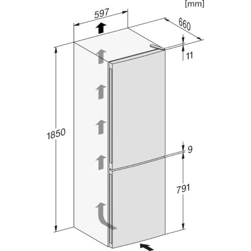 Kích thước tủ lạnh Miele KFN 4374 ED WS