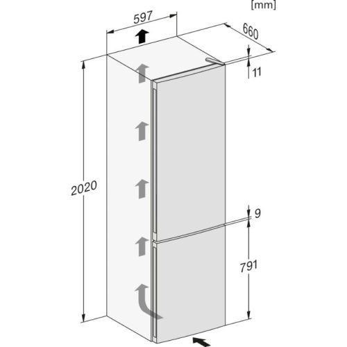 Kích thước tủ lạnh Miele KFN 4394 ED EDST