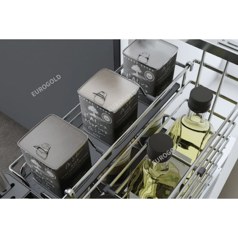 Giá dao thớt nan oval, ray giảm chấn Eurogold EPO4325 4 Ảnh Giá dao thớt nan oval, ray giảm chấn Eurogold EPV2025F