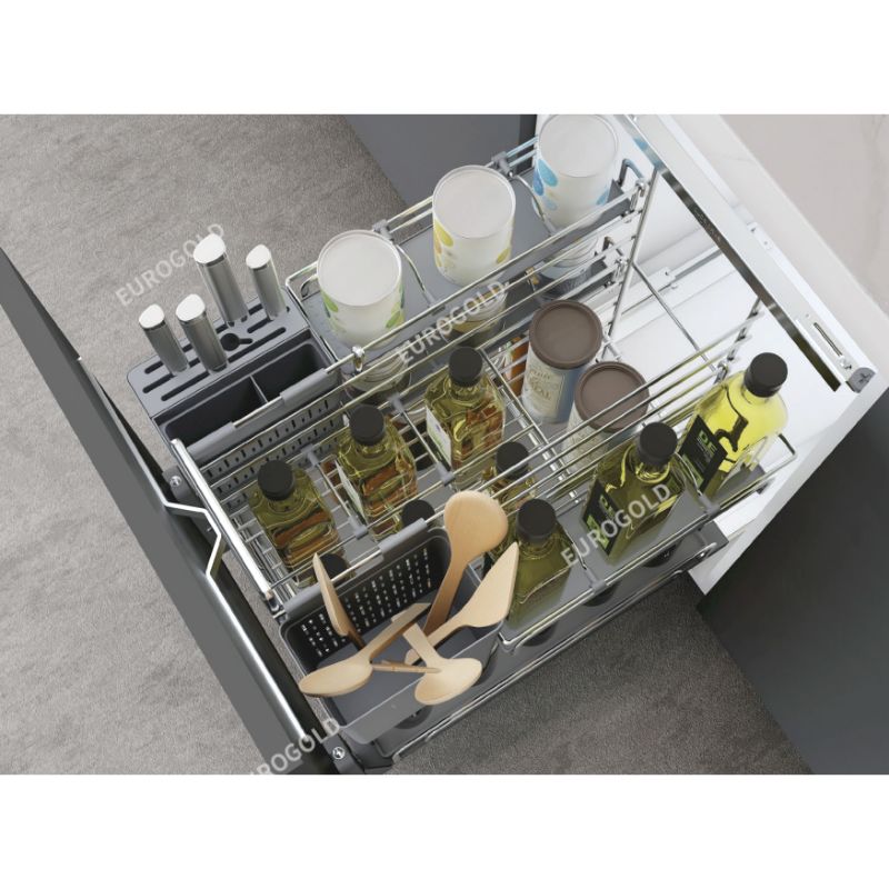 Giá dao thớt nan oval, ray giảm chấn Eurogold EPO4330 4 Ảnh Giá dao thớt nan oval, ray giảm chấn Eurogold EPV2030F