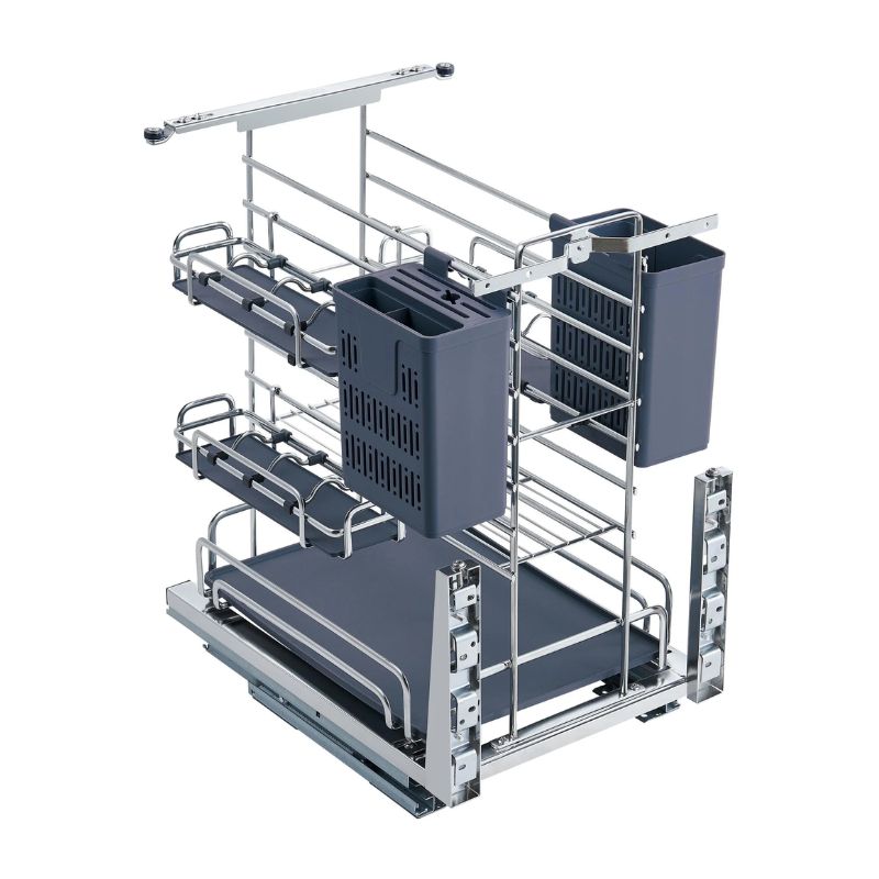 Giá dao thớt nan oval, ray giảm chấn Eurogold EPO4335 4 Ảnh Giá dao thớt nan oval, ray giảm chấn Eurogold EPV2035F