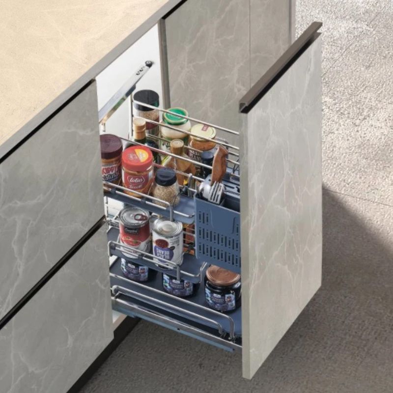 Giá dao thớt nan oval, ray giảm chấn Eurogold EPO4335 3 Giá dao thớt nan oval, ray giảm chấn Eurogold EPV2035F