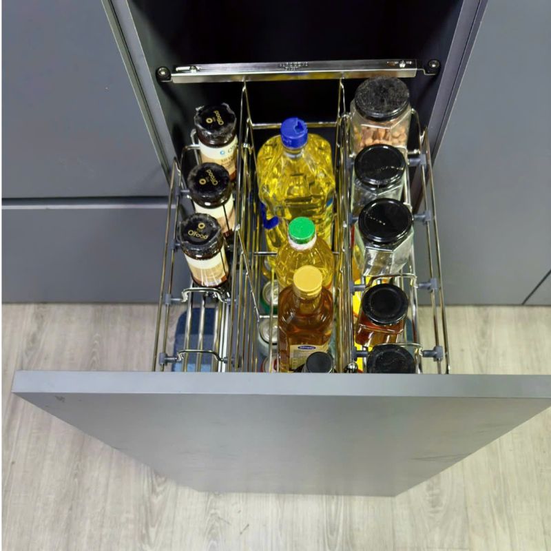 Giá gia vị nan oval, ray giảm chấn Eurogold EPO5340 3 Ảnh Giá gia vị nan oval, ray giảm chấn Eurogold EPV3040F