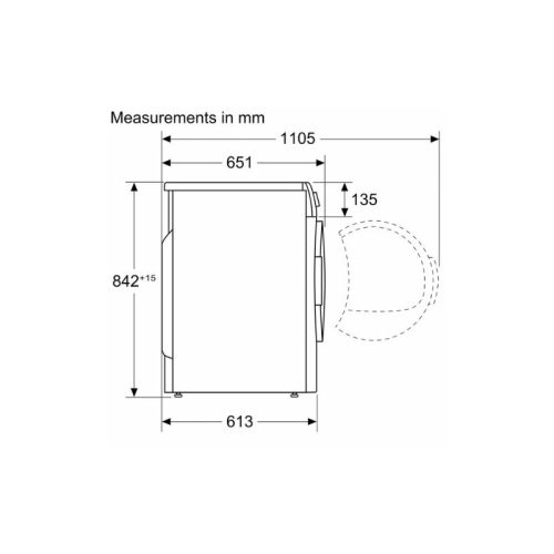 Máy sấy quần áo Bosch WQB245B0SG - Ảnh 5