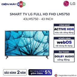 Smart tivi LG LED 43 inch 43LM5750PTC
