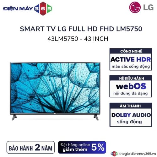 Smart tivi LG LED 43 inch 43LM5750PTC
