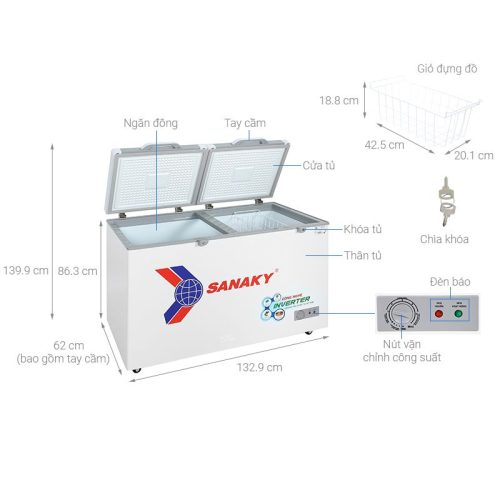 Kích Thước Tủ Đông SANAKY VH4099A4K