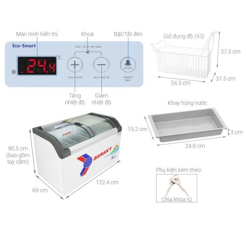 Kích Thước Tủ Đông SANAKY VH4899KB