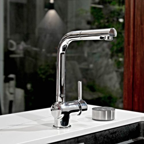 Ảnh vòi rửa bát Wasserwerk WK 4 Chrome 700410 có dây rút