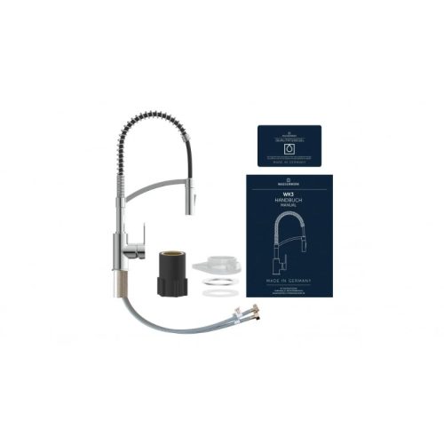 Chi tiết vòi rửa bát Wasserwerk WK 3 chrome with spiral spring 700550