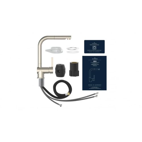 Chi tiết vòi rửa bát Wasserwerk WK 4 Stainless steel look 700415