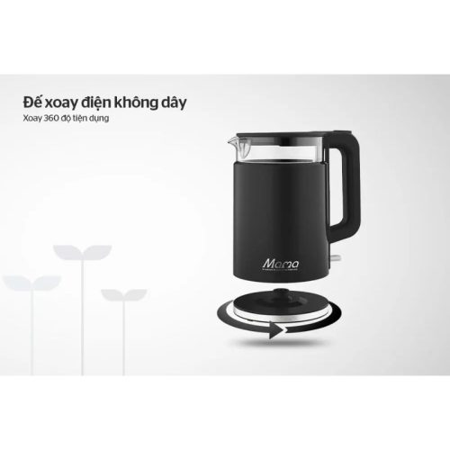 Đế Ấm Siêu Tốc Thủy Tinh Sunhouse Mama SHD1330 1.7 Lít