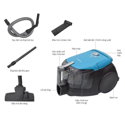 Kích Thước Máy hút bụi Samsung VC20AVNDCNC/SV