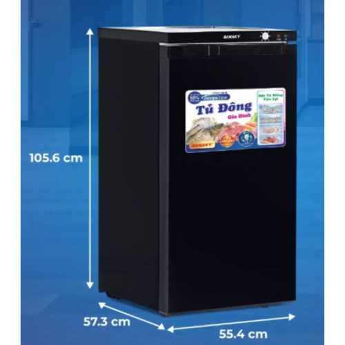 Kích Thước Tủ đông đứng Sanaky Inverter VH160VD3 118 lít