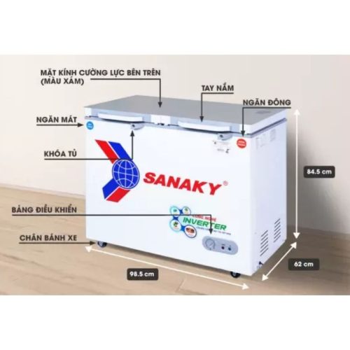 Kích Thước Tủ Đông SANAKY VH2599W4K