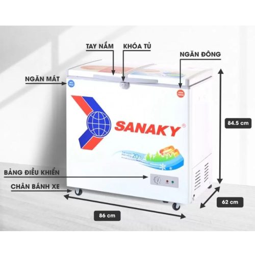 Kích Thước Tủ Đông SANAKY VH2599W1