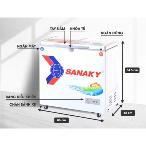 Kích Thước Tủ Đông SANAKY VH2899W1