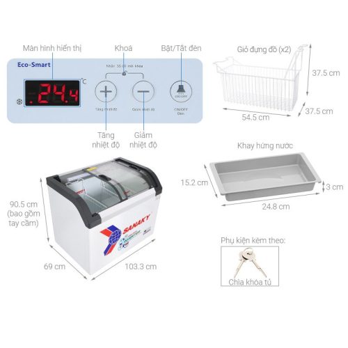 Kích Thước Tủ Đông SANAKY VH3899K3B