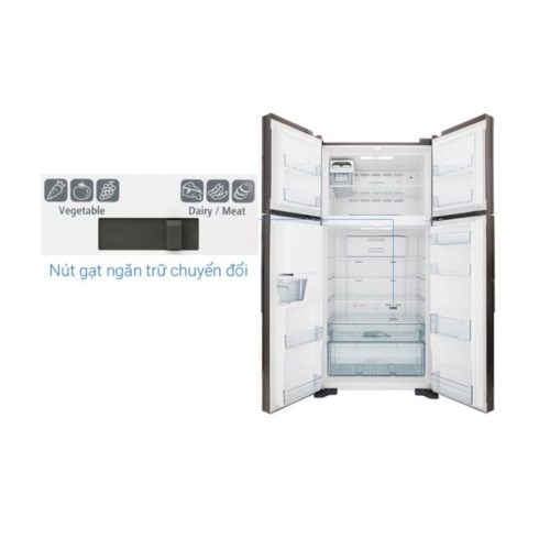 Ảnh tủ lạnh Hitachi Inverter 540 lít R-FW690PGV7 GBW
