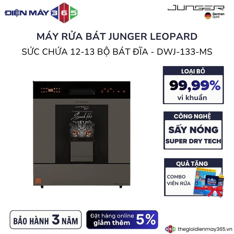 Máy rửa bát Junger LEOPARD-DWJ-133-MS 3 Máy rửa bát Junger LEOPARD-DWJ-133-MS