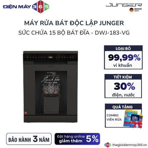 Máy rửa bát Junger LEOPARD-DWJ-183-VG