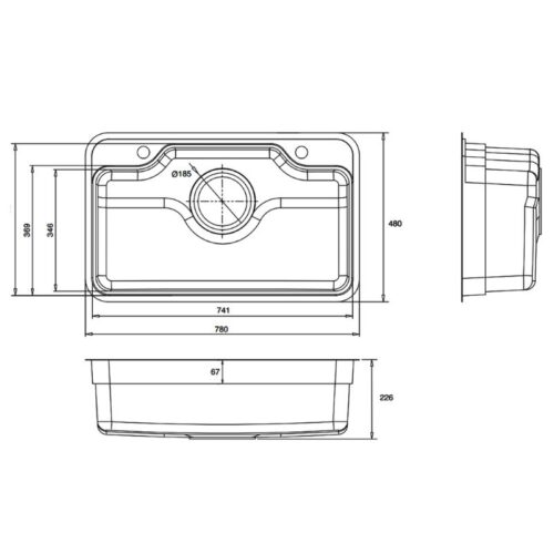 Hình ảnh 2D Kluger KF7848FS – S78 Basic