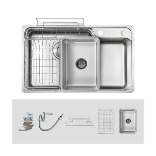 Thiết kế chậu rửa bát Kluger KH8048FS – S80 Plus