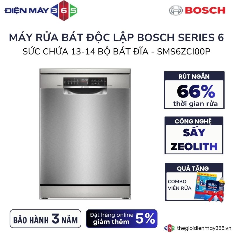 Máy rửa bát Bosch SMS6ZCI00P 3 Máy rửa bát Bosch SMS6ZCI00P