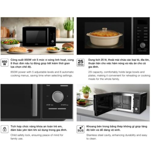 Lò vi sóng độc lập Häfele HC-MW251FB 538.31.271 - Ảnh 2