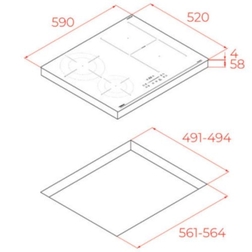 Bếp từ 4 vùng nấu Teka IBF 64210 SCG BK 112520056 - Ảnh 2