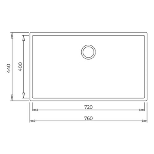 Chậu đá lắp âm 1 hộc rửa Teka SQUARE 72.40 TG 115230015 - Ảnh 3