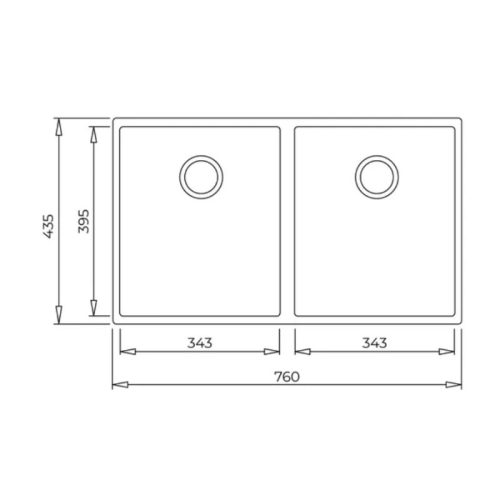 Chậu rửa Teka Square 2B 760 TG 115260024 - Ảnh 3