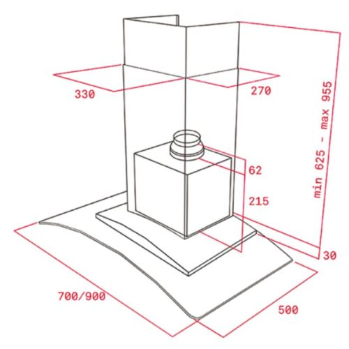 Hút mùi áp tường Teka DGW 77350 EOS 113040011 - Ảnh 2