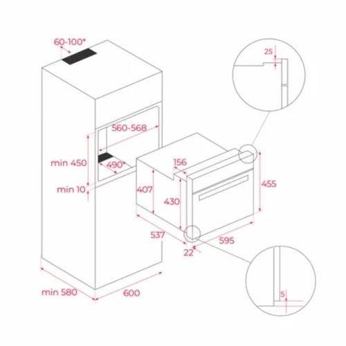 Lò hấp kết hợp nướng Teka HLC 8470 SC BK 111230013 - Ảnh 3