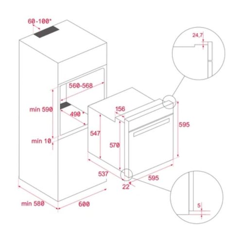 Lò nướng Teka NEO HSB 6150 FBK 111010094 - Ảnh 4