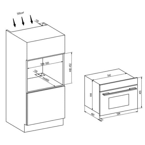 Lò vi sóng kết hợp nướng Hafele HC-MWO381B 495.10.044 - Ảnh 2