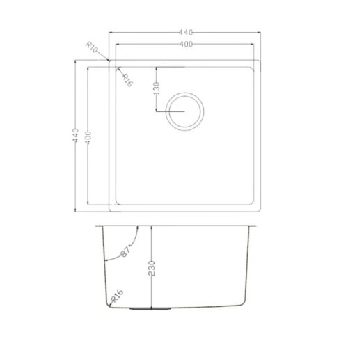 Chậu rửa bát Konox Tari 400SM - Ảnh 2
