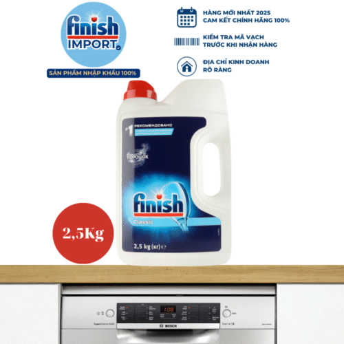 Ảnh bột rửa bát Finish 2,5kg