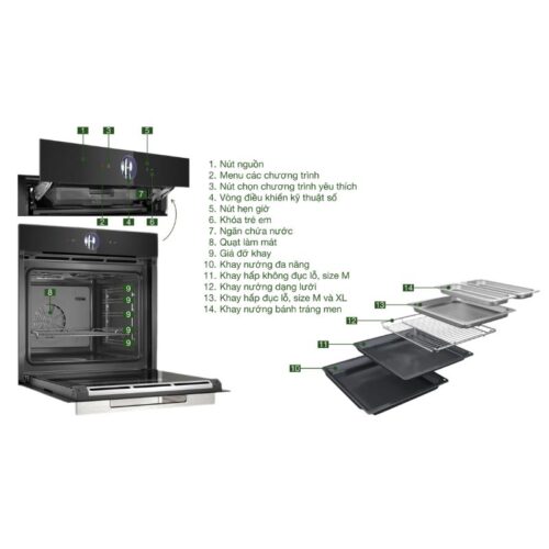 Lò nướng kèm hấp Bosch HSG7361B1 - Ảnh 4
