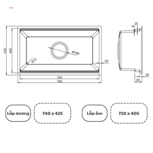 COMBO 11: Chậu rửa bát Kluger KG7644FS Plus + Vòi rửa bát Kluger KLF0008SC - Ảnh 3