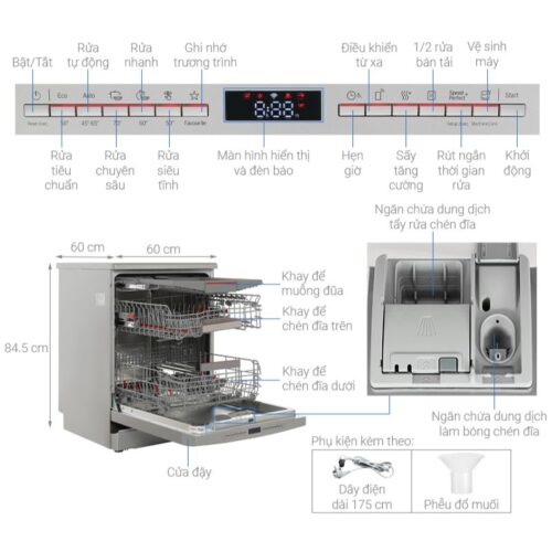 Máy rửa bát Bosch SMS6ZCI11E - Ảnh 4
