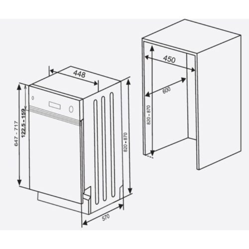 Máy rửa chén Hafele HDW-B4512B 533.23.340 - Ảnh 4