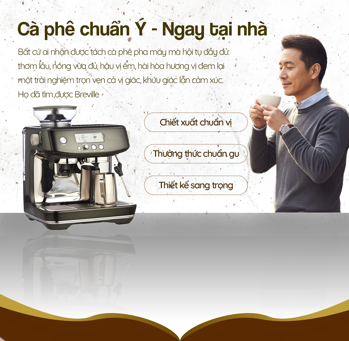 Máy pha cafe chuẩn vị - Ưu đãi lớn 2 landing page pha ca phe 1