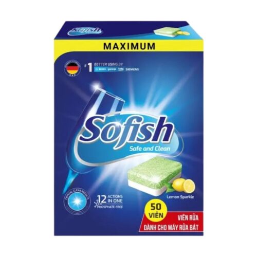 Viên rửa bát sofish Hộp 50 viên rửa
